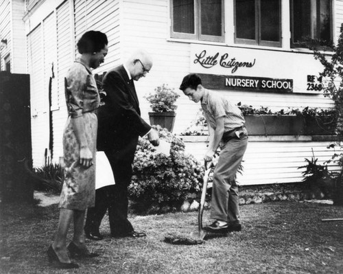 Groundbreaking at the Little Citizen Nursery School