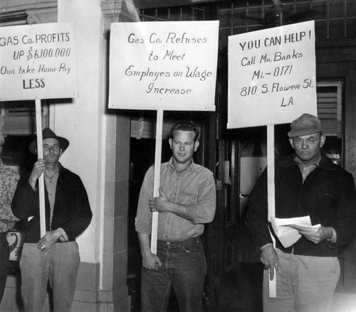 Picketing at the Edison plant