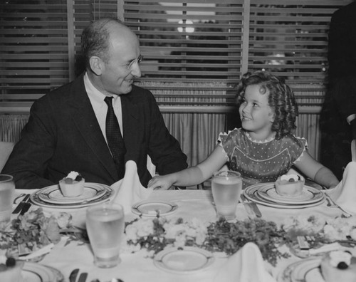 Shirley Temple and Henry Morgenthau, Jr