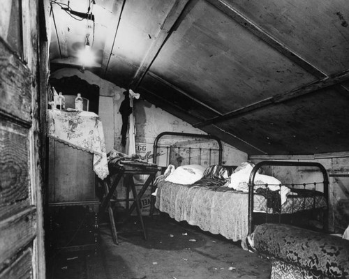 Interior view of a slum home