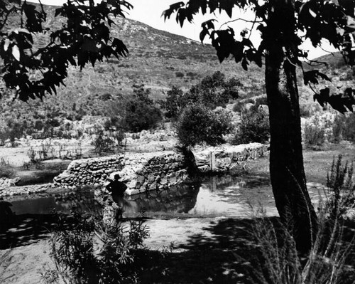 Dam at San Diego reservoir