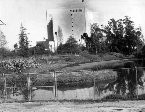 One of famed La Brea Tar Pits--site of valuable bone discoveries