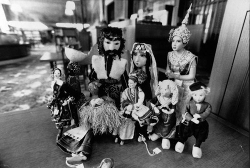 Library doll exhibit