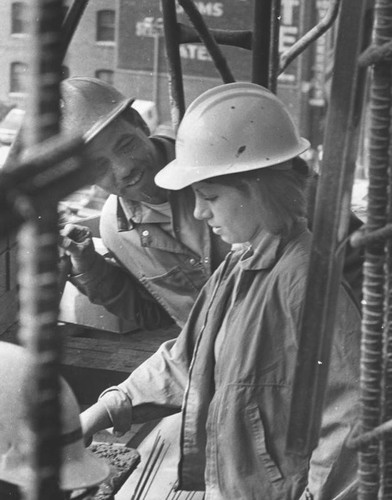 First woman bricklayer in L.A