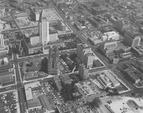 City Hall and surrounding buildings