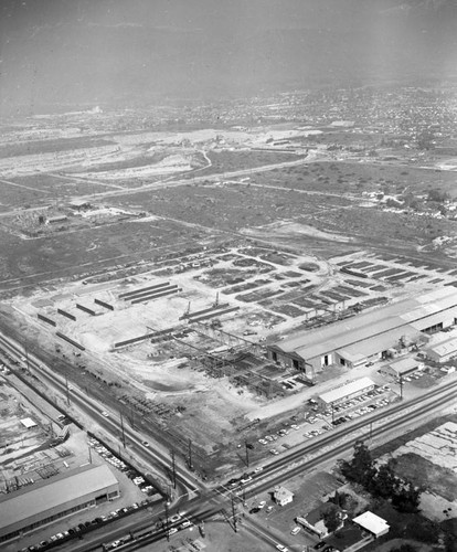 Vinnell Steel, Arrow Highway, looking northeast — Calisphere