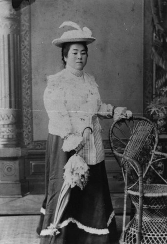 Studio portrait of Japanese American woman