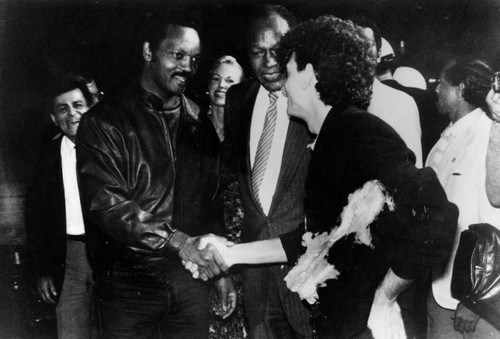 Jesse Jackson and Tom Bradley