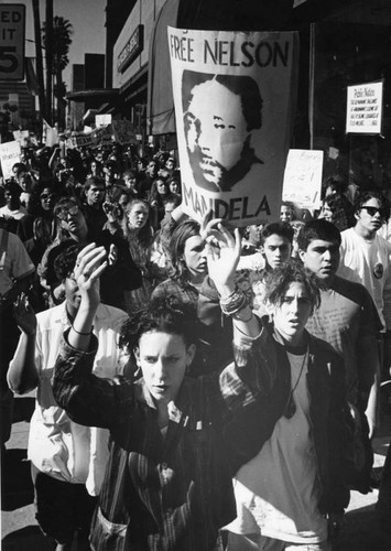 Anti-apartheid demonstration march