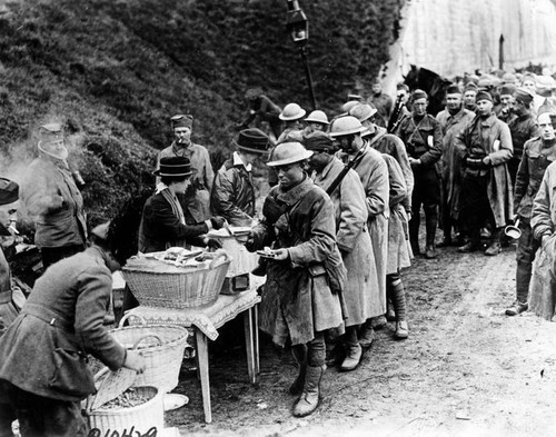 Red Cross aid to soldiers