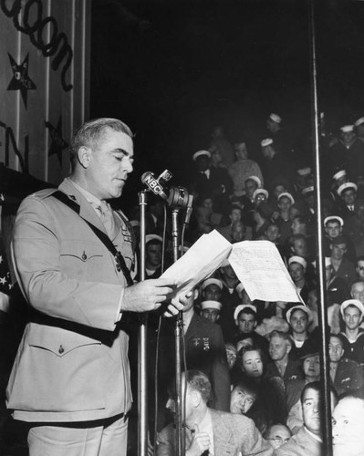 Col. Shannon at the Hollywood Canteen