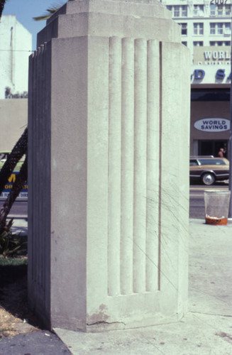 MacArthur Park post, detail