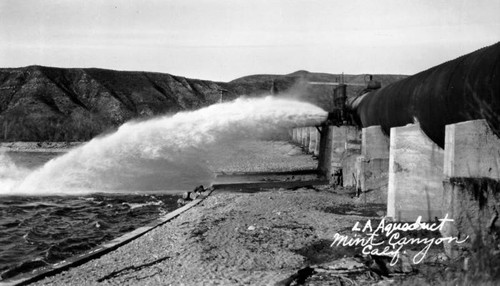 L. A. Aqueduct at Mint Canyon