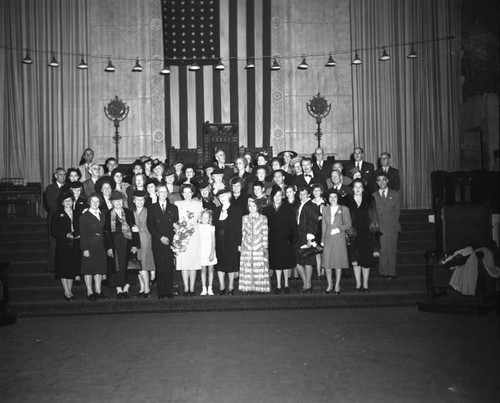 Helen Gahagan Douglas with group