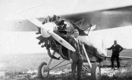 Charles Lindbergh at Vail Field