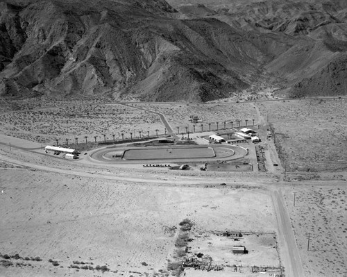 Shadow Mountain Club stables, Palm Desert, looking west