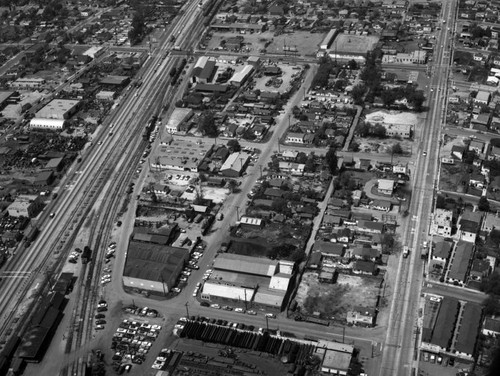 Marbrisa Avenue, Alameda Street and Santa Fe Avenue, Huntington Park, looking north