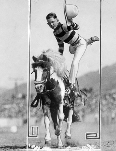 Trick rider Buster McFarland — Calisphere