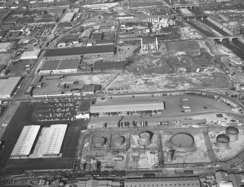 Truck yards, 28th Street, looking north