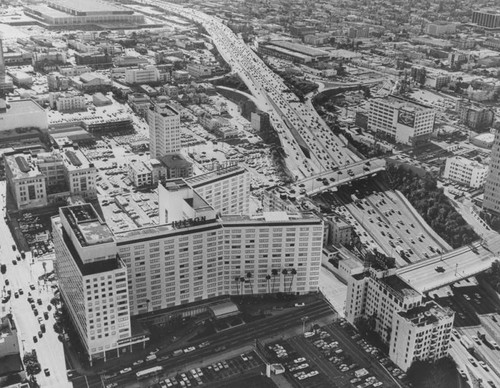 Downtown aerial view