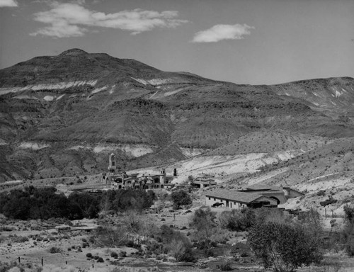 View of Death Valley's Scotty's Castle and grounds