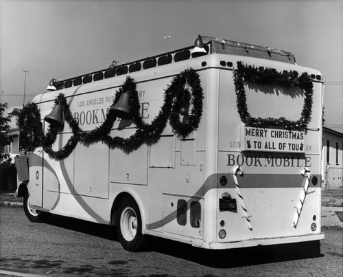 Decorated Los Angeles Public Library Bookmobile