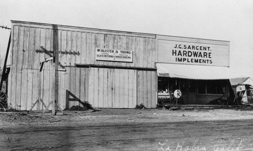Early La Habra businesses