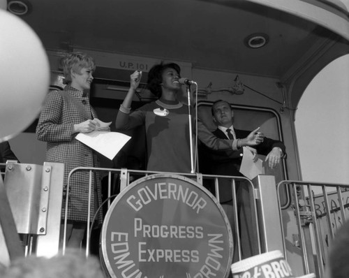 Governor Edmund G. Brown's "Progress Express" campaign