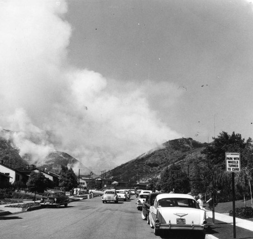 Irvine Canyon homes periled