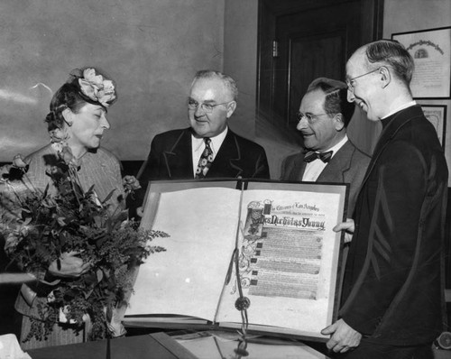 Dedication of Rodger Young Village