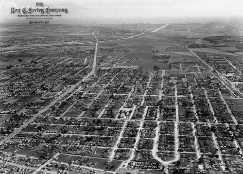 City of Compton, aerial view