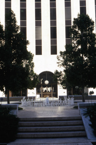 Office complex courtyard