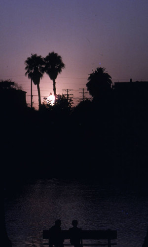 Echo Park at sunset