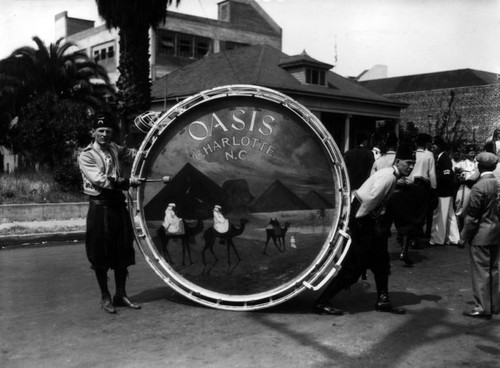 Shriners and their drums, view 7