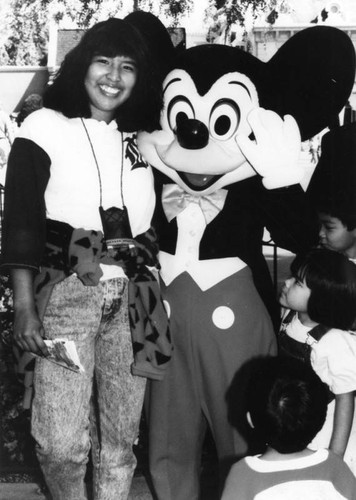 Esther and Mickey at Disneyland