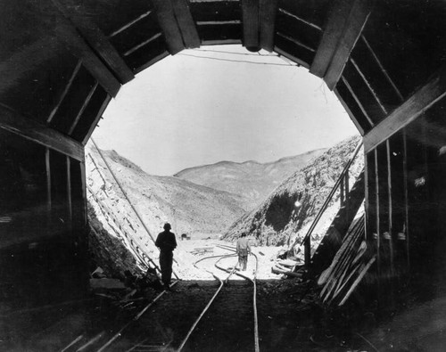 Interior of water tunnel pipe