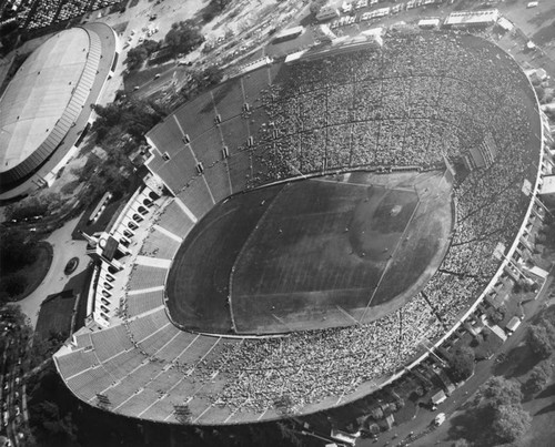 Dodger game at the Coliseum