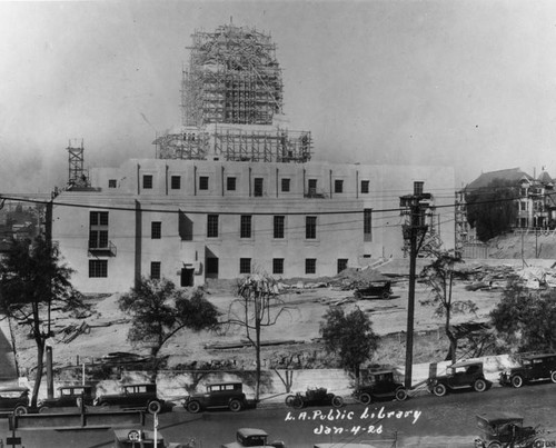 LAPL Central Library construction, view 76