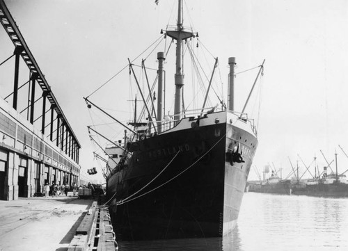 S.S. Portland anchored in harbor