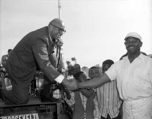 James Roosevelt campaigns for Mayor 1965