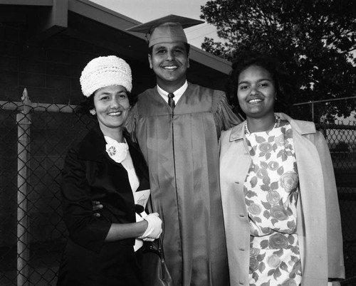 Leon Aubry, Jr. at graduation