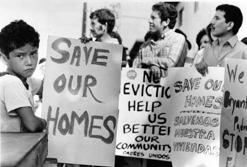 Northridge community rally against evictions