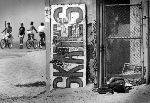 Homeless person, Venice beach