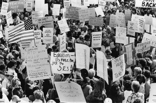 Protesting the L.A. School Board