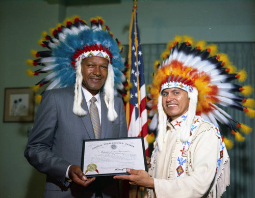 Mayor Tom Bradley named Honorary Chief