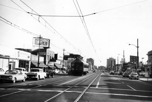 Street scene in Long Beach