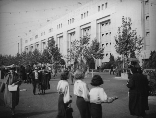 Exhibition building at the Los Angeles County Fair