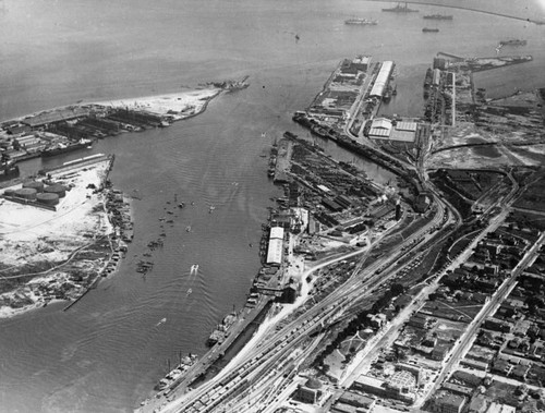 View of harbor looking towards the breakwaters