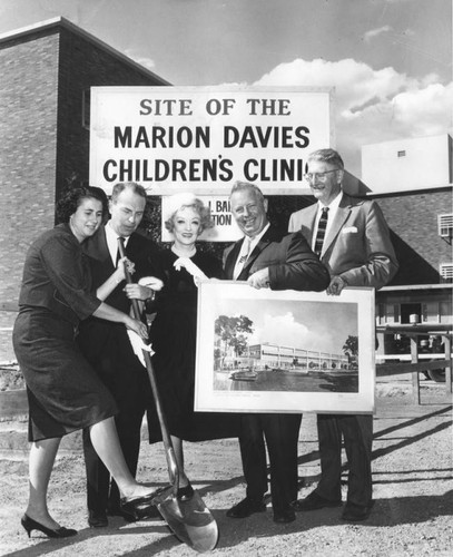 Marion Davies, UCLA Clinic groundbreaking