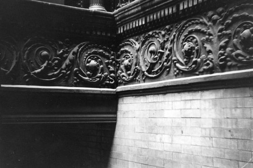 Detail of frieze in Bradbury Building